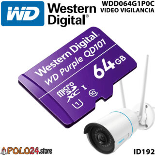 Memoria MICRO SD WD Purple 64GB videovigilancia ID192