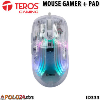 Mouse gamer RGB transparente + PAD ID333