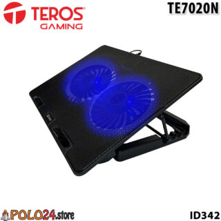 Cooler LAPTOP de hasta 15.6" 2 VENTILADORES de 12cm ID342