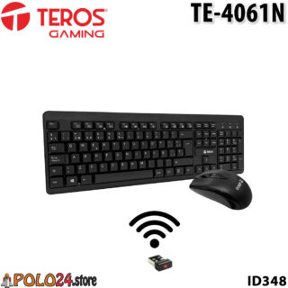 Kit Inalámbrico Teclado + Mouse TEROS TE-4061N ID348
