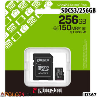 256GB Memoria micro SD Kingston Canvas Select Plus ID367